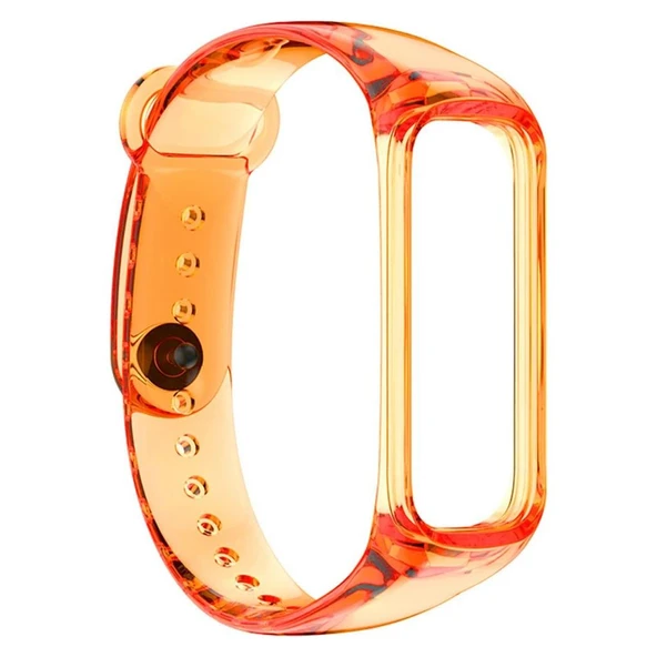 Samsung Galaxy Fit 2 R220 Uyumlu Transparan Şeffaf Silikon Kordon - Resim 3