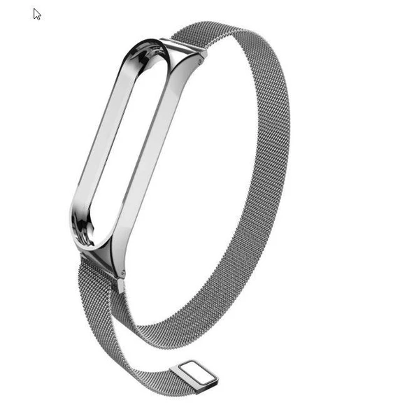 Xiaomi Mi Band 3 4 Uyumlu Akıllı Bileklik Kordon Kayış Hasır Metal - Resim 3