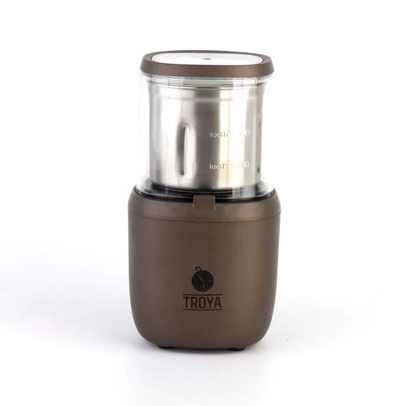 Geseus Troya Kahve Ve Baharat Öğütücü 85Gr Kapasite Çıkartılabilir Yıkanabilir Çelik Hazne - 9