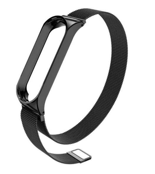 Xiaomi Mi Band 3 4 Uyumlu Akıllı Bileklik Kordon Kayış Hasır Metal - Resim 2