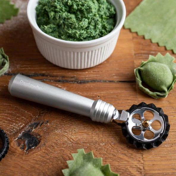 Marcato Pastawheel Makarna Hamuru Kesme Çarkı Gümüş Renk - Resim 2
