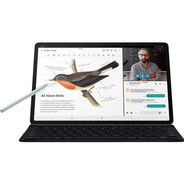 Samsung Galaxy Tab S7 FE SM-T730 T733 SM-T736B Uyumlu S Pen Dokunmatik Stylus Kalem ve Yedek Uç - 7