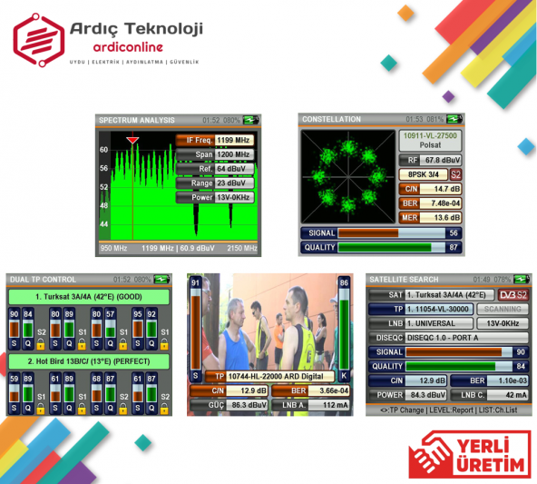 Satfinder 5 HD Pro Görüntülü Uydu Yön Bulucu - Kamera Ayar Cihazı - 6