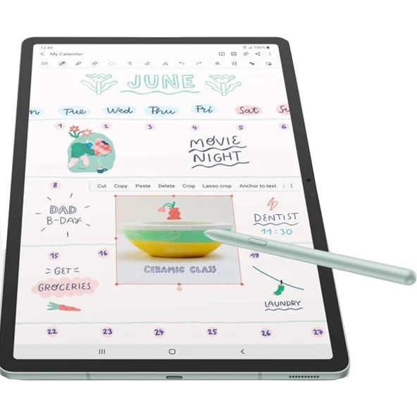 Samsung Galaxy Tab S7 FE SM-T730 T733 SM-T736B Uyumlu S Pen Dokunmatik Stylus Kalem ve Yedek Uç - 6