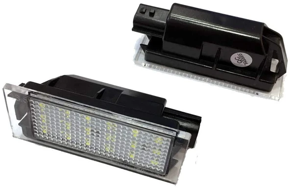 Renault Megane Clio Laguna Dacia ile Uyumlu Plaka Ledi Aydınlatma Lambası - Resim 2