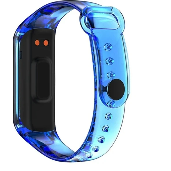 Samsung Galaxy Fit 2 R220 Uyumlu Transparan Şeffaf Silikon Kordon - Resim 7