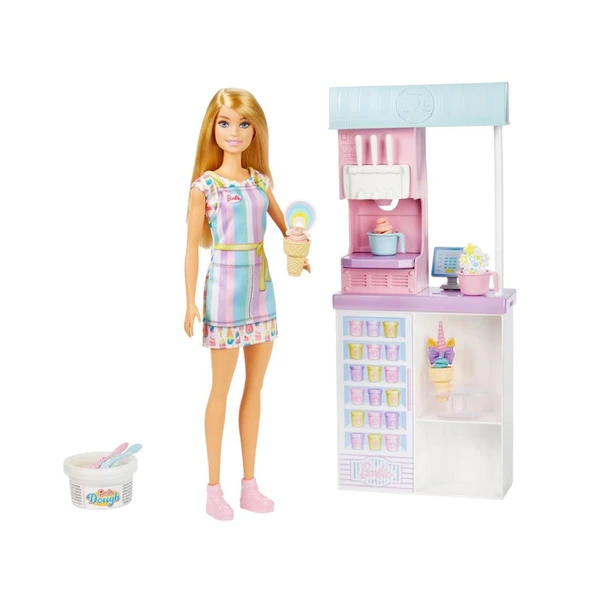 Nessiworld HCN46 Barbie Dondurma Dükkanı Oyun Seti, Barbie Ben Büyüyünce - Resim 3