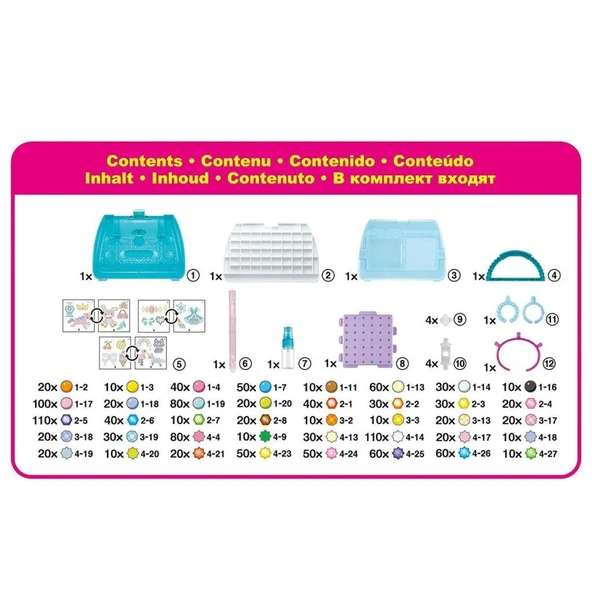 Nessiworld 31914 AquaBeads Çantalı Delüks Set 1400 parça +4 yaş - Resim 5