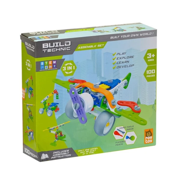 Nessiworld 4100301-1 KT3 ASS YAP-BOZ ARAÇLAR ürün görseli 1