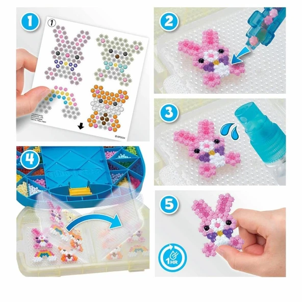 Nessiworld 31912 AquaBeads Çantalı Başlangıç Seti 900 parça +4 yaş - 4