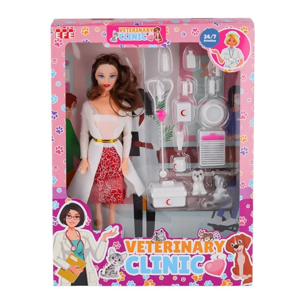 Nessiworld 875 Veteriner Manken Bebek -Efe Toys - Resim 3