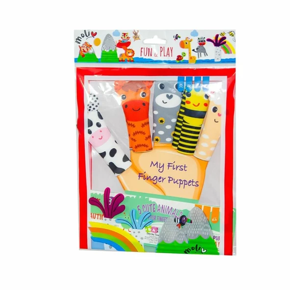 Nessiworld MOL-108 Hayvan Parmak Kukla -Asya Oyuncak - Resim 4