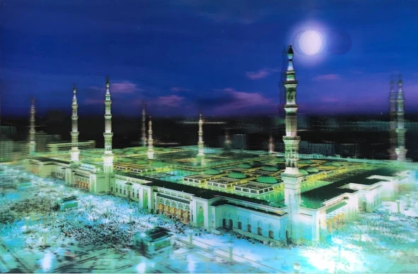 Nessiworld 5D Elmas Boyama Ekstra Çözünürlüğe Sahip Medine Resmi Tablosu 40x60 cm