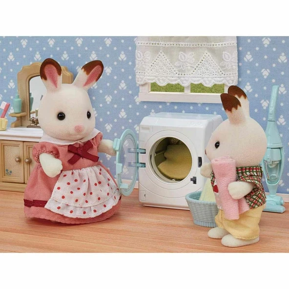 Nessiworld 5445 Sylvanian Families Çamaşır Makinesi ve Süpürge +3 yaş figür dahil değil - 3