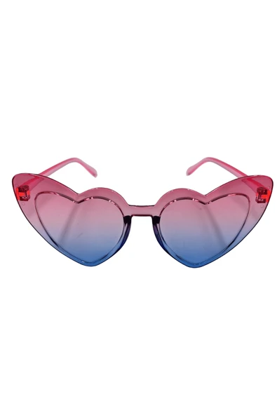 Parti Gözlük Mika Kalp Model Mavi Pembe ürün görseli