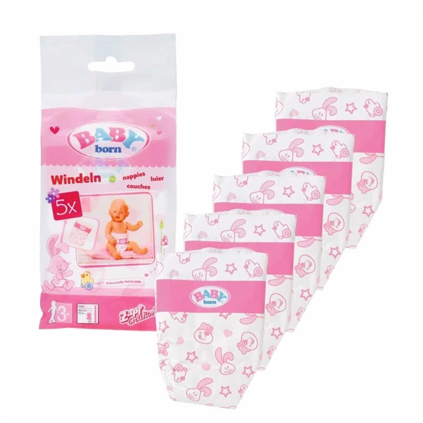 Nessiworld 826508 Baby Born 5li Bebek Bezi (Oyuncak bebek için) ürün görseli