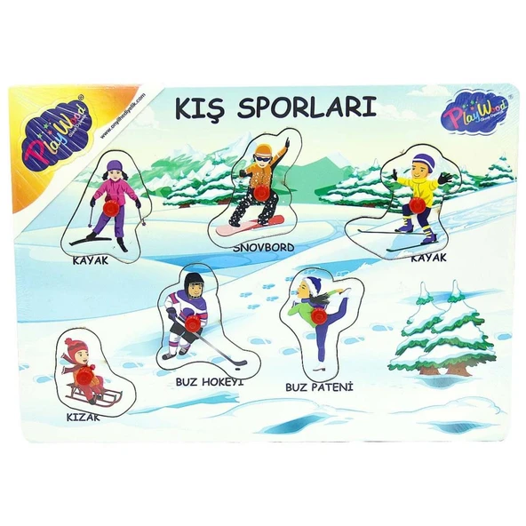 Nessiworld  Ahşap Tutmalı Sporlar Yapboz ürün görseli 1