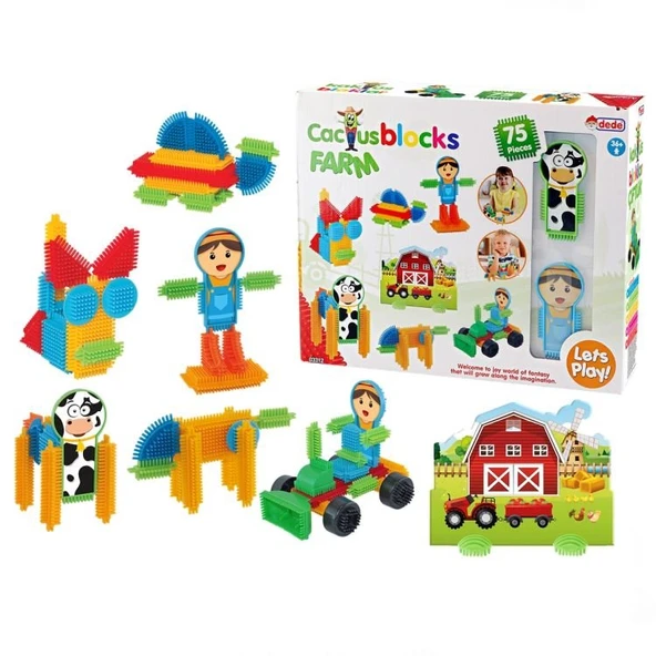 Nessiworld  Dede Kaktüs Bloklar Çiftlik 75 Parça ürün görseli 1