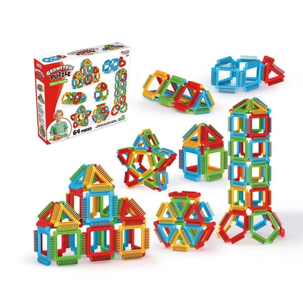 Nessiworld   03896 Geometrik Puzzle 64 Parça -Dede ürün görseli 1
