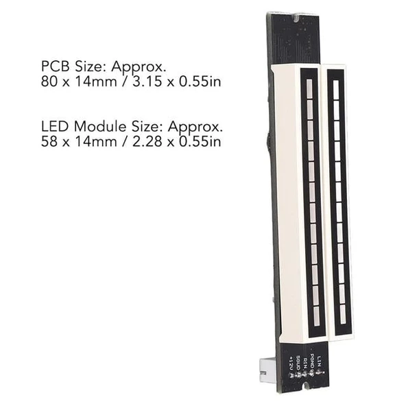 Powermaster PM-26793 12Bit Led Müzik Seviyesi Gösterge Modülü Turuncu Kırmızı Dc12volt - 4