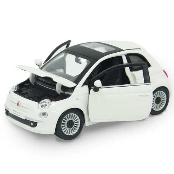 Nessiworld  Bburago 1:24 Fiat 500 2007 Model Araba - Resim 2