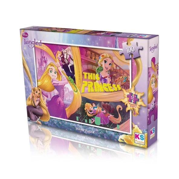 Nessiworld  KS Tangled 100 Parça Puzzle - Resim 2