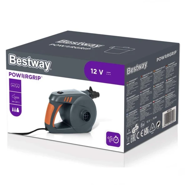 Nessiworld  Bestway Powergrip 12V Elektrikli Pompa - Resim 2
