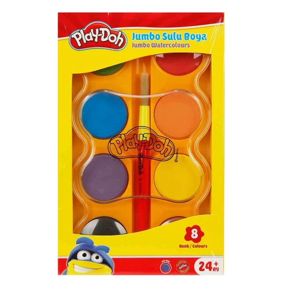 Nessiworld  Play-Doh Jumbo Sulu Boya 8 Renk ürün görseli 1