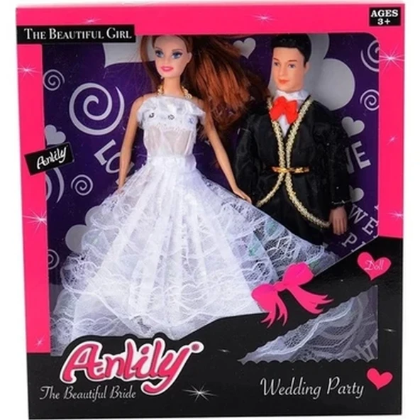 Nessiworld  Anlily Gelin ve Damat Bebekler ürün görseli