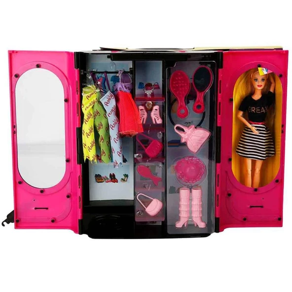 Nessiworld  Şık Dolabım Aksesuarlı Bebek - Resim 3