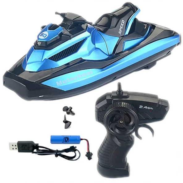 Nessiworld  Motorboat 2.4 Ghz Kumandalı Full Fonksiyon Jet Ski - Resim 2