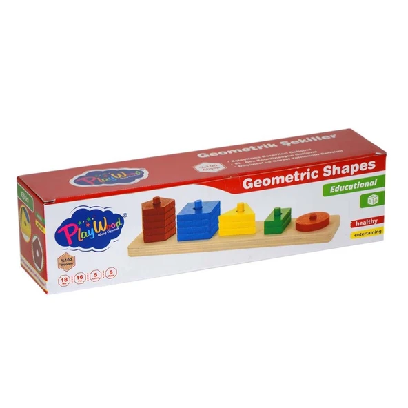 Nessiworld  Kutulu Ahşap Geometrik Şekiller - Resim 2