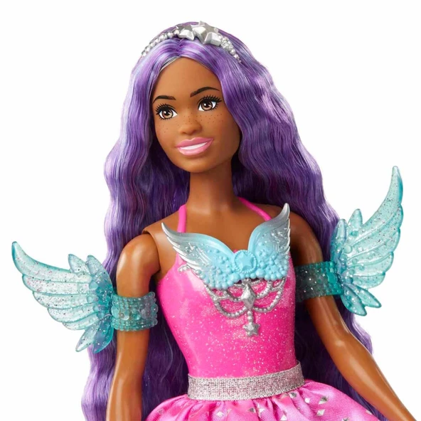 Nessiworld  Barbie Sihirli Dokunuş Peri Masalı Elbiseli Bebek HLC31 - Resim 3