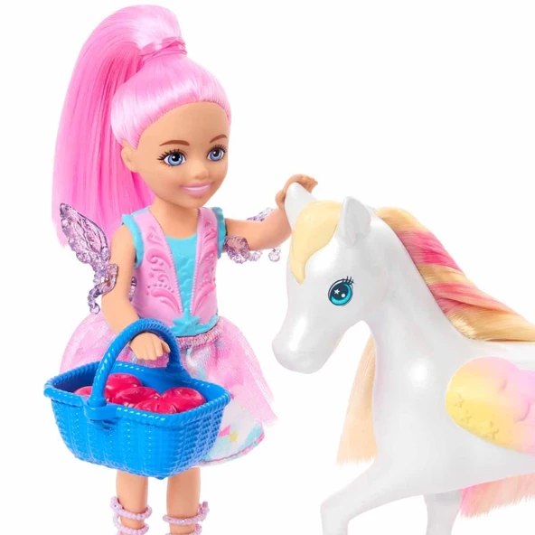 Nessiworld  Barbie a Touch of Magic Chelsea ve Pegasus Oyun Seti HNT67 - Resim 5