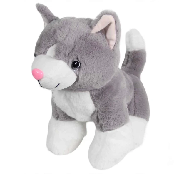 Nessiworld  Kedi Peluş Gri 36 cm - Resim 2