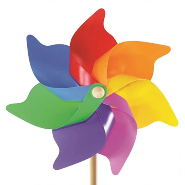 Nessiworld  7 Kanat 35 cm Gök Kuşağı Rüzgar Gülü ürün görseli