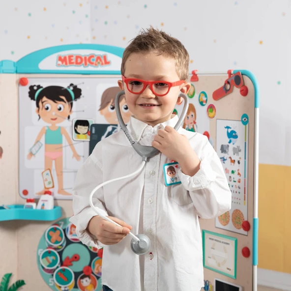 Nessiworld  Smoby Aksesuarlı Doktor Oyun Seti 7600340208 - Resim 3