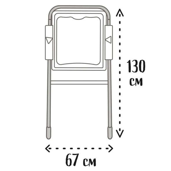 Nessiworld  Smoby Metal Ayaklı Çift Taraflı Manyetik Yazı Tahtası 7600410207 - Resim 5
