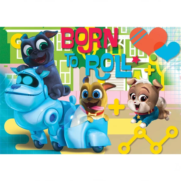 Nessiworld  KS Puppy Dog Pals 50 Parça Puzzle - Resim 2