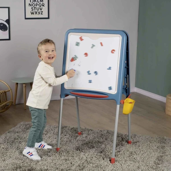 Nessiworld  Smoby Metal Ayaklı Çift Taraflı Manyetik Yazı Tahtası 7600410308 - 3