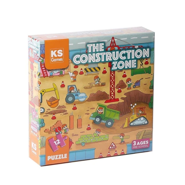Nessiworld  PRS 32704 The Construction Pre School Puzzle -KS Puzzle - Resim 2