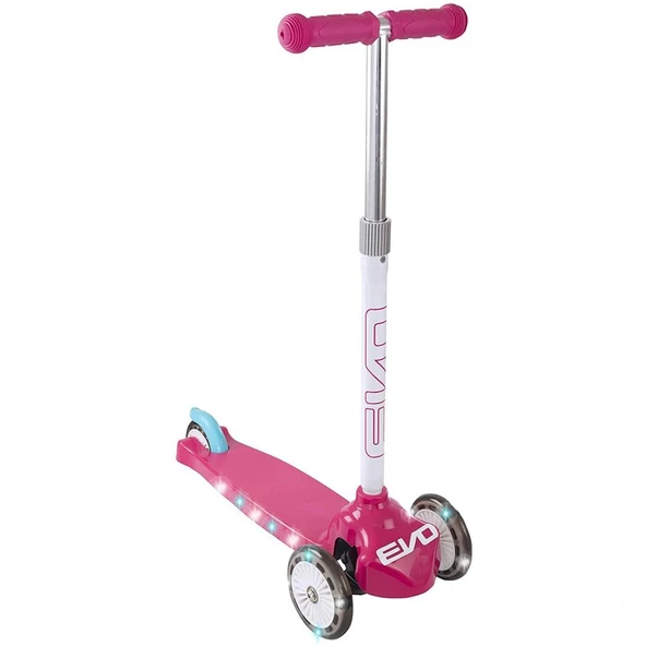 Nessiworld Evo Işıklı Move N Groove Pembe Üç Tekerlekli Scooter - Resim 2