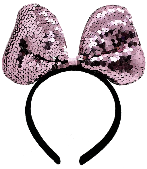 Nessiworld    Renk Değiştiren Pullu Payetli Fiyonk Parti Tacı Pembe Gümüş Renk 20x16 cm - Resim 2