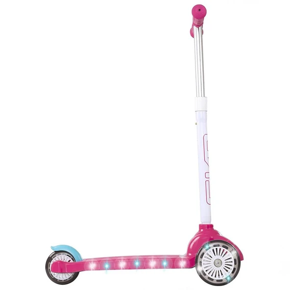 Nessiworld Evo Işıklı Move N Groove Pembe Üç Tekerlekli Scooter - Resim 3