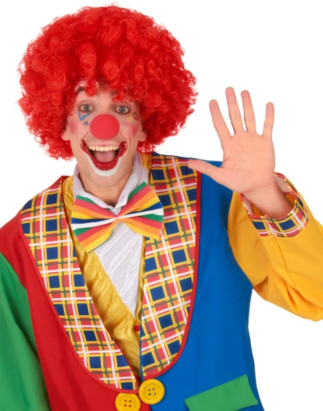 Nessiworld    Kırmızı Renk Kıvırcık Afro Bonus Peruk - Resim 3