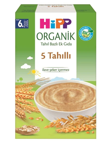 Nessiworld   p Organik 5 Tahıllı Tahıl Bazlı Kaşık Maması 200 Gr ürün görseli 1