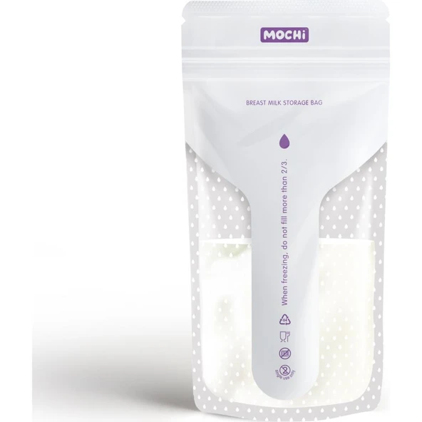 Nessiworld  Mochi Anne Sütü Saklama Poşeti 25 Adet 200ml - 2
