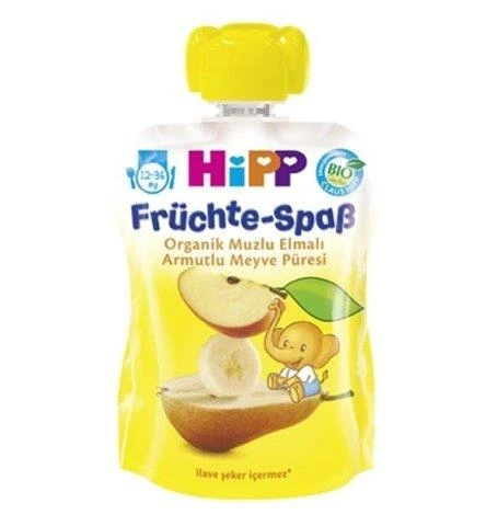 Nessiworld   p Organik Muzlu Elmalı Armutlu Meyve Püresi 100 Gr ürün görseli