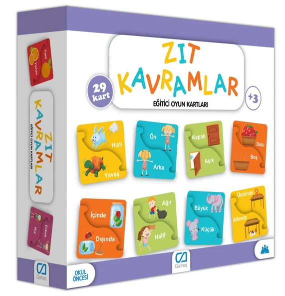 Nessiworld  Games Zıt Kavramlar Eğitici Oyun Kartları 29 Kart 5045 ürün görseli