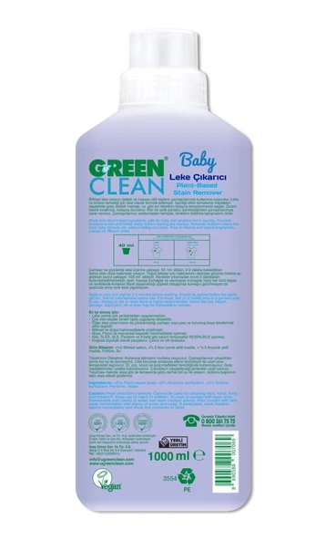 Nessiworld  Green Clean Baby Bitkisel Leke Çıkarıcı 1000 ml - Resim 2